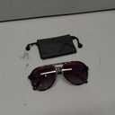 livho Trendy Polarized Aviator Sunglasses Women Men, Retro Sun Glasses for Women Men 2025, Oversized UV Protection Shades (Light Black Tortoise/Purple)