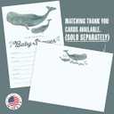 Koko Paper Co Whale Baby Shower Invitations | 25 Fill-in Invitations and Envelopes | Printed on Heavy Card Stock.