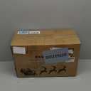 Outdoor Christmas Tree Frosted Urn Filler 2 Set, Pre-lit Artificial Xmas Tree with Cones & Red Berries, Small Christmas Tree with 70 Warm Lights