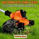 20V Cordless Weed Wacker String Trimmer 12" 2-in-1 Edger