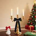 Senjie 16Pcs Velvet Ribbon Bows for Christmas Tree, Vintage Rustic Small Craft Bows Ornaments for Garland Wreath Gift Wrapping Candy Bags Party DIY Decorations (Deep Green, 5" x 10", Width of 1")