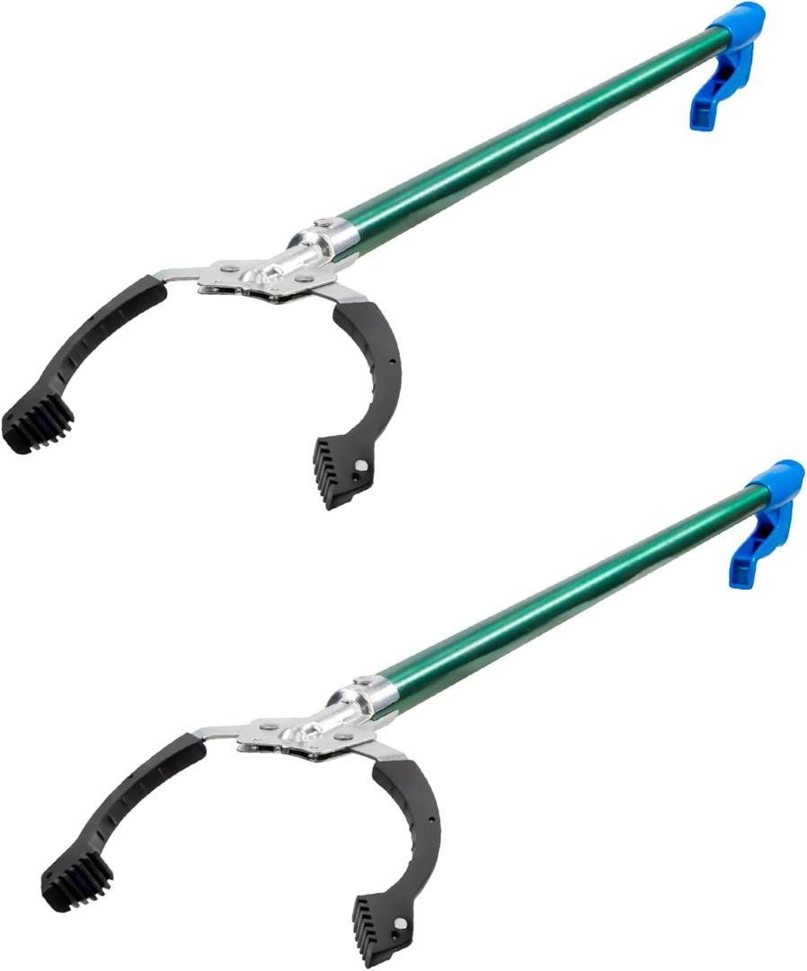 Unger Professional 36 Nifty Nabber, 2 Count  Reacher Grabber Tool & Trash Picker, Built-in Magnet & Ergonomic Grip, Grabber Reacher, Grabber Tool for Seniors, Claw Grabber Pickup Tool
