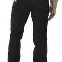 Wrangler Men's Cowboy Cut Slim Fit Boot Cut Jean, Black Stretch, 35W x 32L