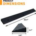 Curb Ramp 1.2" Rise Rubber Curb Ramps for Driveway Curb Ramps for Sidewalks Car Ramps Door Threshold Ramp Shed Ramps for Riding Mower 7000 LB Capacity