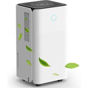 2000 Sq.ft Dehumidifier for Basement, LUKO 30 Pint Dehumidifier with Drain Hose for Continuous Drainage, Intelligent Humidity Control Panel and 24H Timer, 3 Modes, Child Lock, Auto Defrost