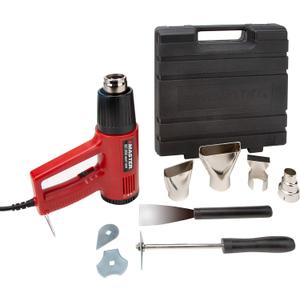 Master Appliance EC-200K Variable Temperature Heat Gun Kit, Heat Gun for Wire Connectors, Heat Gun Kit for Paint Stripping, 120V, 10 Amps, 1200W - USA Company