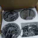 3 Pack Pendant Lights Kitchen Island, Matte Black Kitchen Pendant Lighting Over Table with Adjustable Rods, Modern Mini Crystal Hanging Pendant Light Fixtures for Dining Room Entryway Bedroom