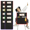 Nivero’s Chair Pockets for Classroom 24 Pack – Durable Seat Sacks & Organizer Covers | Chairback Storage Bags with Pocket for Kids’ Desks, Kindergarten, Students, School Chairs & Dorm Essentials