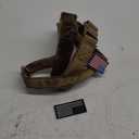 Forestpaw No Pull Dog Harness with Large Handle,Slip on Reflective Vest with Quick Release Buckle,Comfortable Flannel Lining for Medium Large Dogs Walking Training (Includes 3 Patches),Brown L