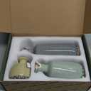 Ceramic Vase Set of 3, Rustic Neutral Vases Home Decor Farmhouse Decorative Flower Vase Modern Boho Pampass Vases for Table Mantel Entryway Shelf Living Room Kitchen Bathroom - Multicolor