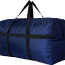 Extra Large Storage Duffle Bag for Travel, Black Oversized Giant Big Traveling Duffle Bag (XX-Large-42"(L) X 13.5"(W) X 23"(H), UPG Blue)