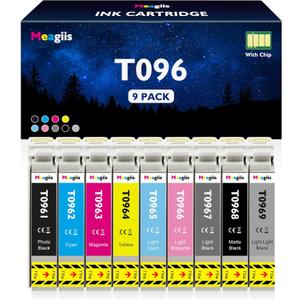 Remanufactured T096 96 Ink Cartridge R2880 Ink Cartridges 9-Color Set T0961 T0962 T0963 T0964 T0965 T0966 T0967 T0968 T0969 Ink Use for Stylus Photo R2880 Printer