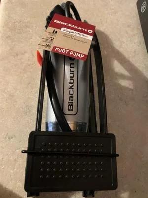 Blackburn Bicycle Foot Pump with Presta and Schrader Valves, Black