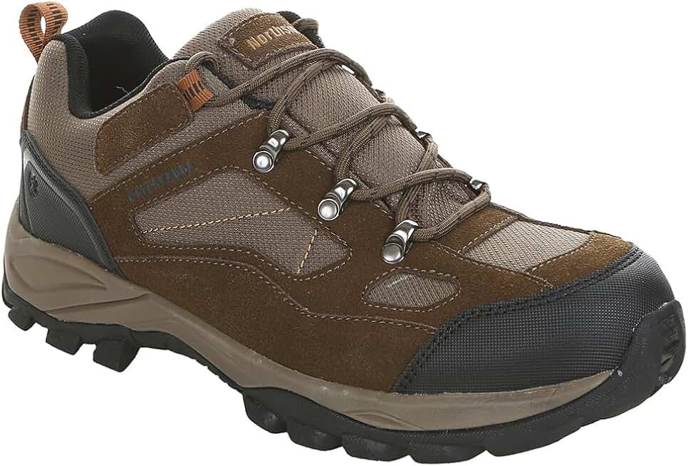 Northside Men's Ranger Waterproof Hiking Shoes - Lightweight Trail Shoes with EVA Insole, Durable Traction Outsole, Size 13, Medium Brown