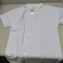 Women's Blouse Tops Cotton Casual Button Down Shirt Dress Tops Loose Tunic Shirt size M