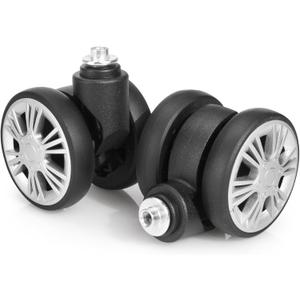 2-Pcs Luggage Wheel Replacement, Suitcase Wheels Plastic for DIY Repair, Spinner Wheels Mute 360 Degree Rotation, LN52, Grey