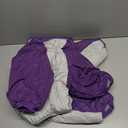 MIGOHI Full Body Dog Coat - Warm Reflective Large Dog Winter Coat with Harness,Turtleneck Fleece Jacket for Dogs,Four-Leg Windproof Puffer Jackets Snowsuit with Zipper for Dogs (XXX-Large(Back:26.8"), Purple)