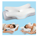 Cervical Neck Pillow for Pain Relief Sleeping, Cooling Ergonomic Contour Side Sleeper Pillow for Neck Support, Odorless Soft Memory Foam Orthopedic Bed Rest Pillow for Back Stomach Sleeper, Grey