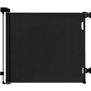dearlomum Retractable Baby Gate,Mesh Baby Gate or Mesh Dog Gate,33" Tall,Extends up to 71" Wide,Child Safety Gate for Doorways,Stairs,Hallways,Indoor/OutdoorBlack,33"x71"