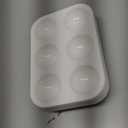 Tamaki 8 PCS White Plastic Paint Tray Palettes, Watercolor Palette Painting Tray for Painting Party, DIY Craft and Art Painting