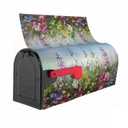 Sphragiyn Winter Mailbox Cover Magnetic Snowman Cute Deers Holiday Xmas Mailbox Wraps Post Letter Box Cover for Garden Yard Home Decor Standard Size 21" x 18"