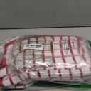 Urban Villa Kitchen Towels 100% Cotton Dish Towels for Kitchen (Set of 6) 20x30 Dish Cloths Highly Absorbent Kitchen Linen Set with Hanging Loop Perfect for Drying Dishes Cleaning Red White