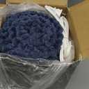 Heated Blanket Electric Throw - Soft Flannel Electric Blanket 50" x 60", Heating Blanket with 10 Time Settings, 6 Heat Settings, Machine Washable with Over-Heat Protection (Navy Blue)