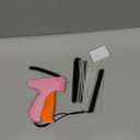 Stitch Tool for Clothes - Handheld Stitching Device Quick Clothing Fixer - Tagging Tool - Includes 6 Needles, 1000 Black Fasteners & 1000 White Fasteners (Pink/Orange)