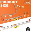 Toilet Auger 6FT, DIY Toilet Snake Drain Clog Remover Tool for Unclogging