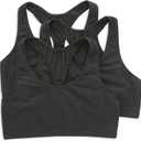 Hanes Women's Racerback Cotton T-Back Bralette (3 Pack), Large