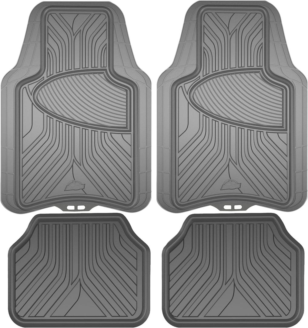 Armor All 4-Piece All-Season Floor Mats, Custom Fit Mats for Cars, Trucks, SUVs  Gray