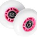 2 x RipStik Casterboard Replacement Wheels, 76mm with Bearings, Set of 2 (Pink)
