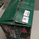 COOLWUFAN Musical Rotating Christmas Tree Stand with Remote Control, Built-in Electrical Outlets Xmas Tree for Up to 9ft Artificial Trees, Stable 360 Degree Spinning Tree Base Holder