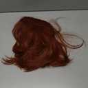 karlery Women's Short Bob Straight Dark Orange Wig Halloween Cosplay Wig Anime Costume Party Wig