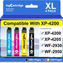 myCartridge Remanufactured Ink Cartridges Replacement for 232XL Ink Cartridges Combo Pack 232 XL Compatible with XP-4200 XP-4205 WF-2930 WF 2950 Printer,4 Pack (BK/C/M/Y)