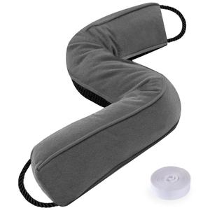Sunolga Door Draft Stopper, Removable Washable Cover, 70", Gray