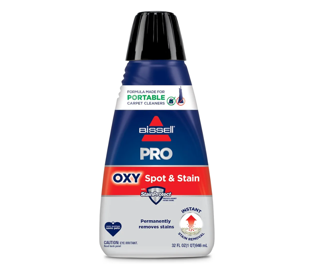 Bissell Professional Spot and Stain + Oxy Portable Machine Formula, 32 oz, Single, 32 Fl Oz (1 Piece)