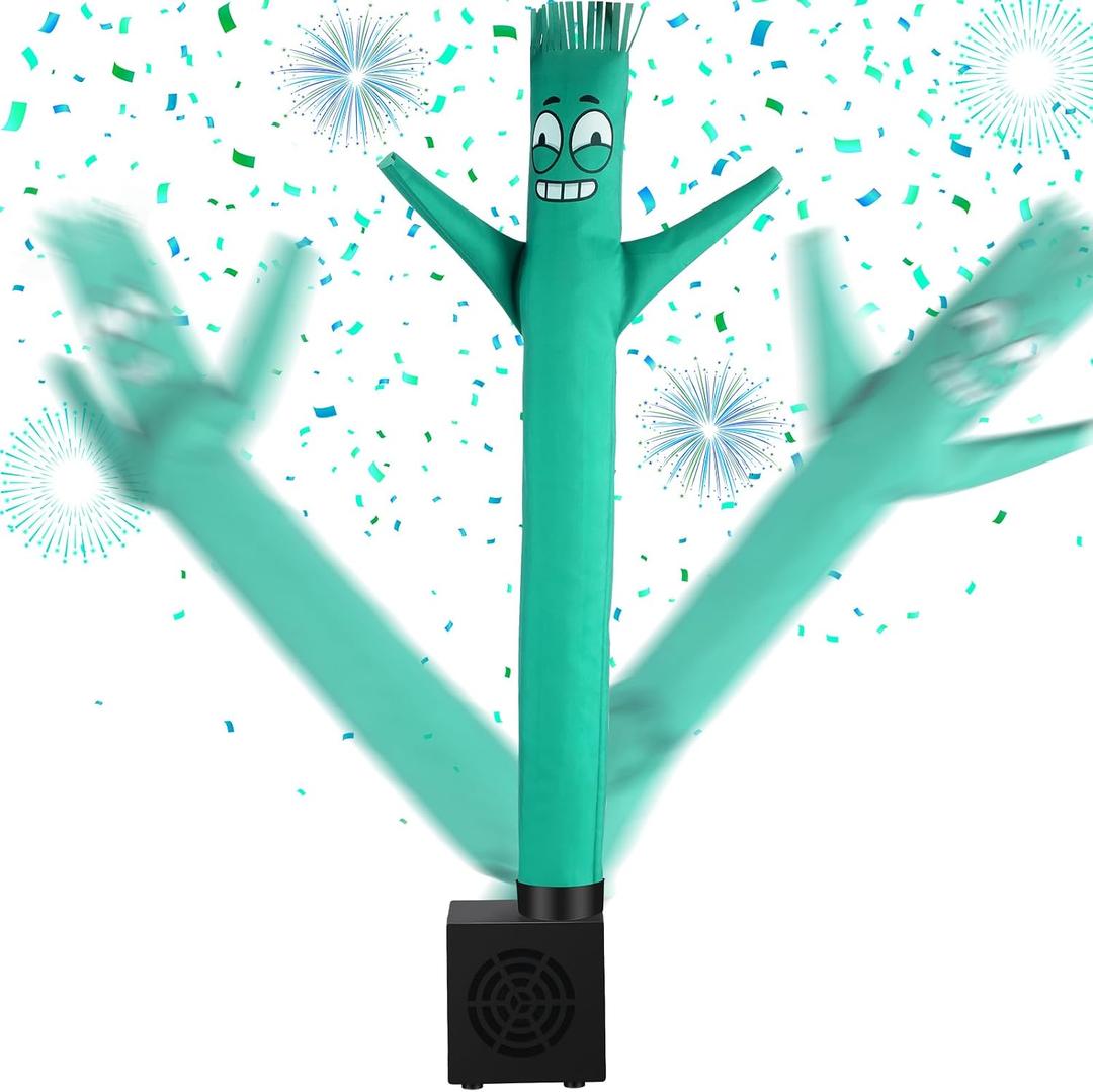 Poen Mini Wacky Waving Inflatable Tube Guy with Blower Inflatable Tube Man Birthday Desktop Decor Dancing Blow up Man Gag Toy Gift for Office Party Decor(Wacky)