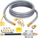 from Propane to Natural Gas Conversion Kit Compatible with Weber Genesis, Genesis II, Spirit, Spirit II Grill, 10FT Natural Gas Conversion kit for Weber Propane Grills