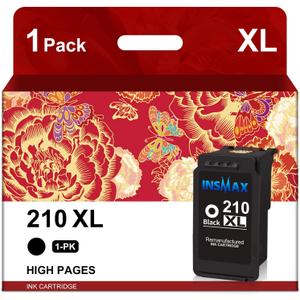 PG-210XL Black Ink Cartridge Replacement for Canon 210XL PG-210 210 Value Pack for Canon MX350 MX420 MX410 MP495 MP270 MP280 MP480 MP490 MP240 Printer (1 Black)