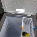 Midea MERC05C4BAWW Chest Freezer, 5.1 Cubic Feet Freezer With Removable Basket, Interior LED Light, Adjustable Temperature, For Kitchen Apartment Office, White