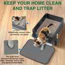 XXXL Stainless Steel Cat Litter Box – Extra Large 28" L x 20" W with High Sides & Lid, Non-Stick, No Odor, Leak-Proof Metal Boxes for Large & Multiple Cats, Easy to Clean Lites