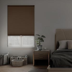 DEZ FURNISHINGS Cordless 1.5" Blackout Cellular Shade, Energy Saver, 36" W x 64" H, Latte
