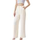Womens High Waisted Wide Leg Pants, Small