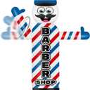 6FT Tall Inflatable Wavers Inflatable Tube Man (12''Diameter) Wacky Wavy Dancing Guy for Outdoor Decoration Advertising Business Promotion - Barber Shop (Blower Not Included)