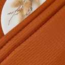 maxmill Rectangle Weaved Design Tablecloth Waterproof Spillproof Wrinkle Free Fall Table Cloth, Kitchen Dining Room Thanksgiving Decoration, Fabric Table Cover Halloween Party, 60 x 84 Inch, Rust