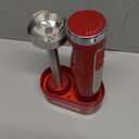 OVENTE Cordless Immersion Hand Blender, Rechargeable Handheld Portable Stick Mixer with 8 Mixing Speed Option, One-Touch Control and Stainless Steel Blades for Smoothies, Shakes or Soups, Red HR781R (Red - 200 Watts)