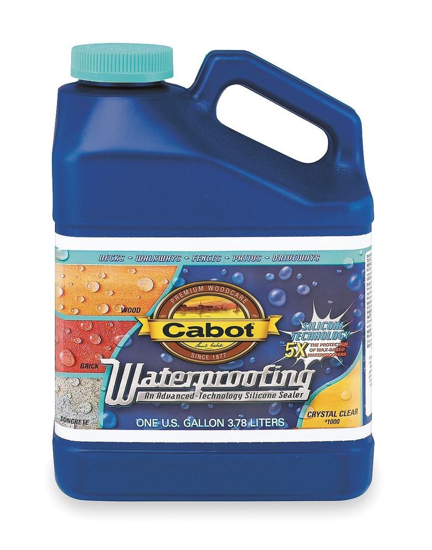 Cabot 1000 Waterproofing Sealer with Teflon, Crystal Clear, 1 Gal