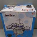 Kids Drum Set for Toddlers Ages 2-5 - Musical Toy with Stool, Perfect Birthday Xmas Gift for Boys & Girls