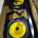 750LB Dump Cart, Heavy Duty Steel Garden Utility Trailer with Manual Dump,Pull Behind Trailer for Lawn Mower, Tractor, ATV for Yard & Farm